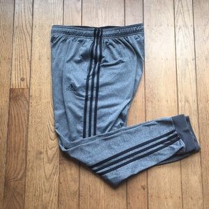 Mens Large Adidas Gray Athletic Sweat Pants